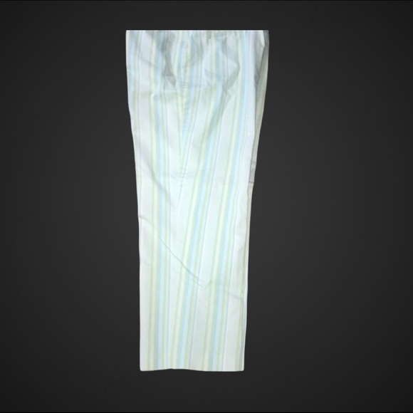 Talbots Women Stripe Flat Front Ankle Length Pants Casual Formal Size 12 - Picture 3 of 11